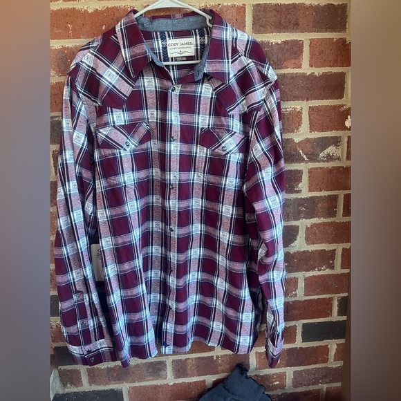 NWT Cody James Men’s Peace Treaty Plaid Long Sleeve Button Down Size 2XL - Picture 2 of 10